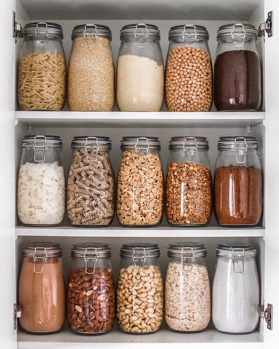 Clear Glass Pantry Containers