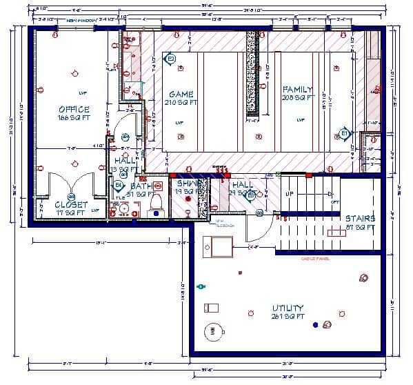 Basement Plan Example | Carla Bast Design