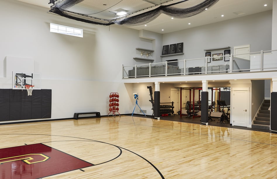 home-gym-sport-court and-game-room-loft