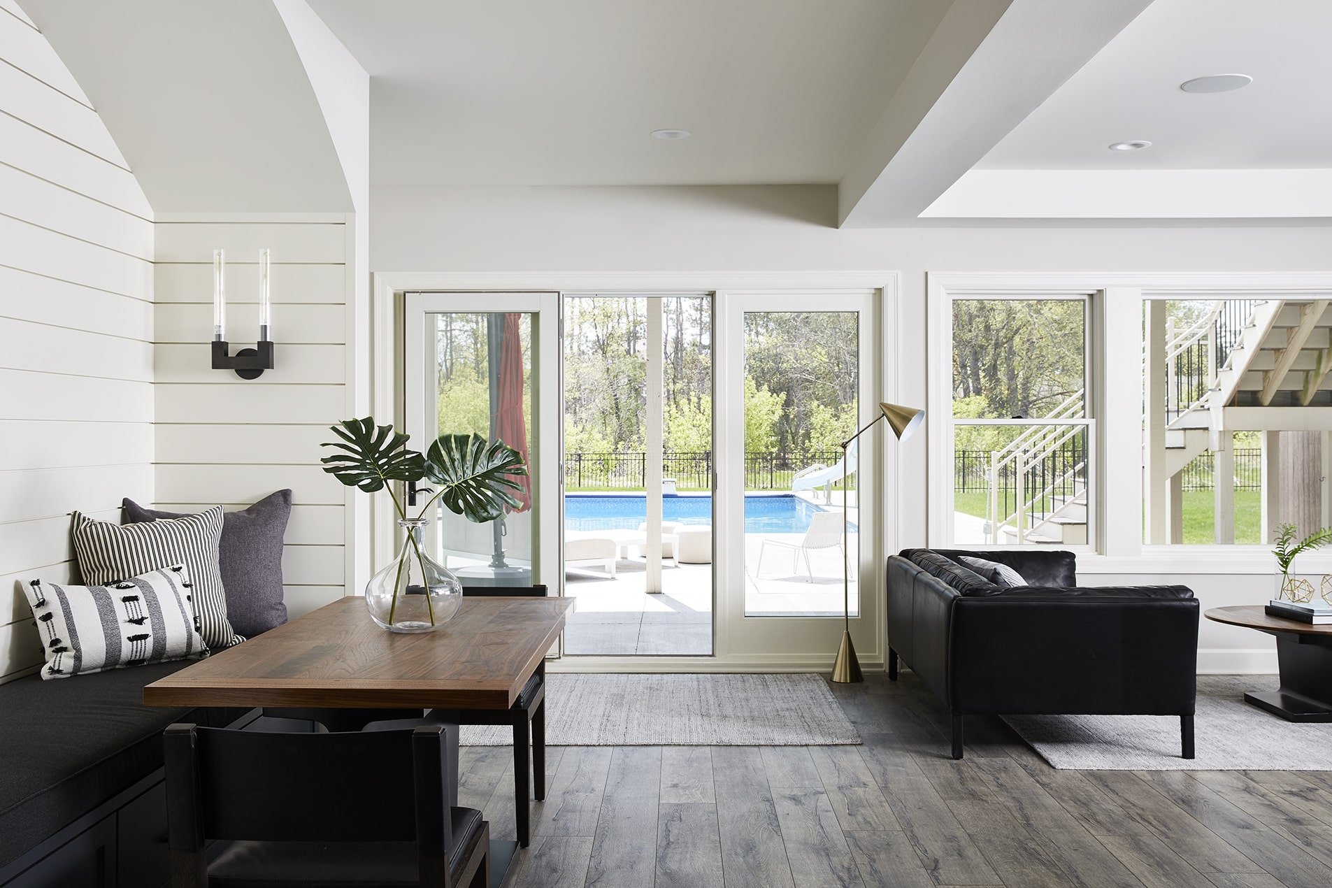 luxury vinyl flooring, luxury vinyl planks, walkout basement flooring