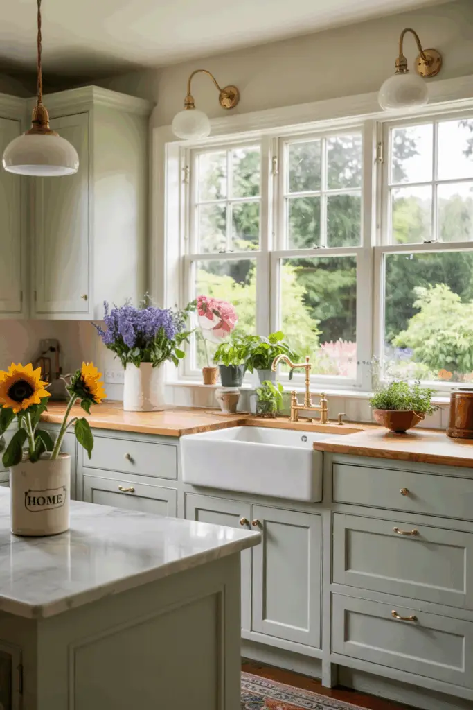 The perfect sage green - paint color October Mist. Find out why designers love it - Ultimate Paint Color Review.