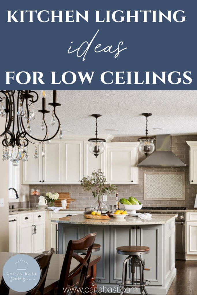 kitchen lighting ideas for low ceilings pin