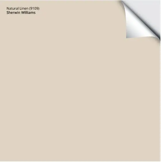 Sherwin Williams - Natural Linen peel and stick paint sample
