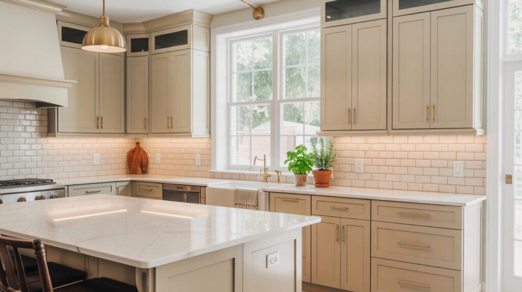 Elegant Sherwin Williams cabinet paint colors for modern kitchens in 2026.