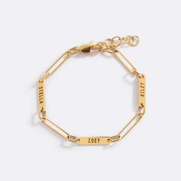 Paperclip Bracelet With Names
