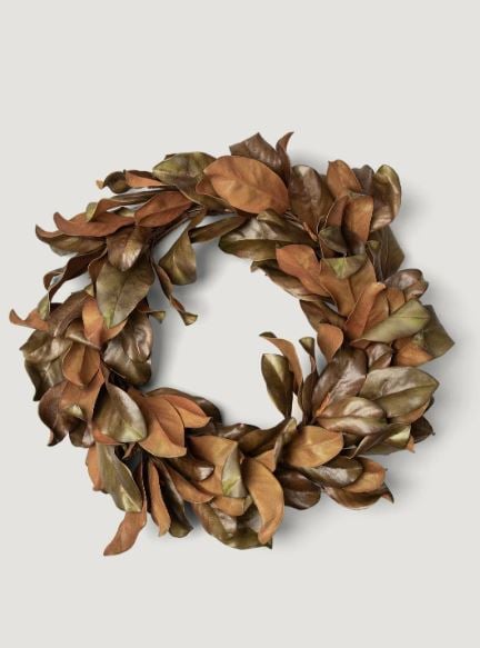 Real Touch Artificial Magnolia Leaf Wreath