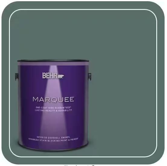 BEHR Hidden Gem, Eggshell Enamel Interior Paint and Primer