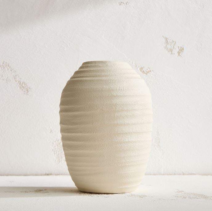 Ceramic Fluted Vase