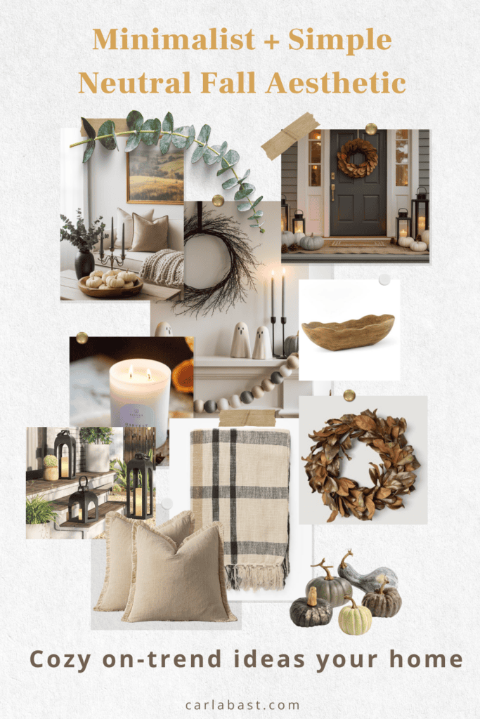 minimalistic simple fall decor