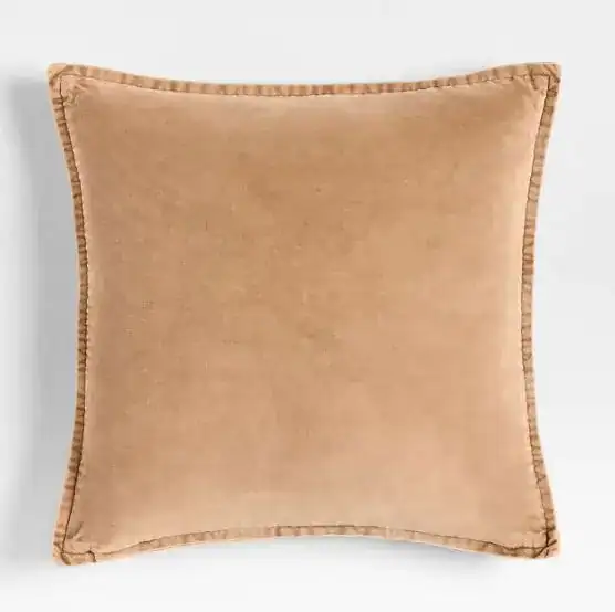 Relaxed Washed Velvet Throw Pillow Cover