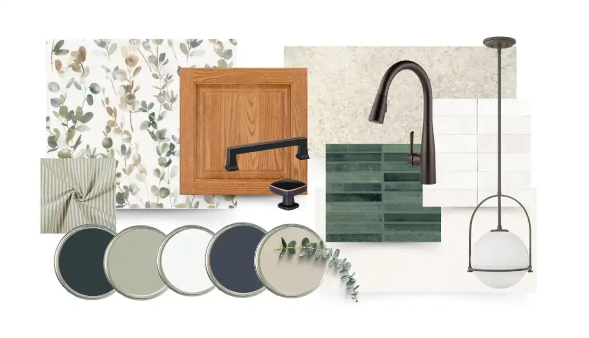 Honey Oak Kitchen Design Schemes #5 - Cover