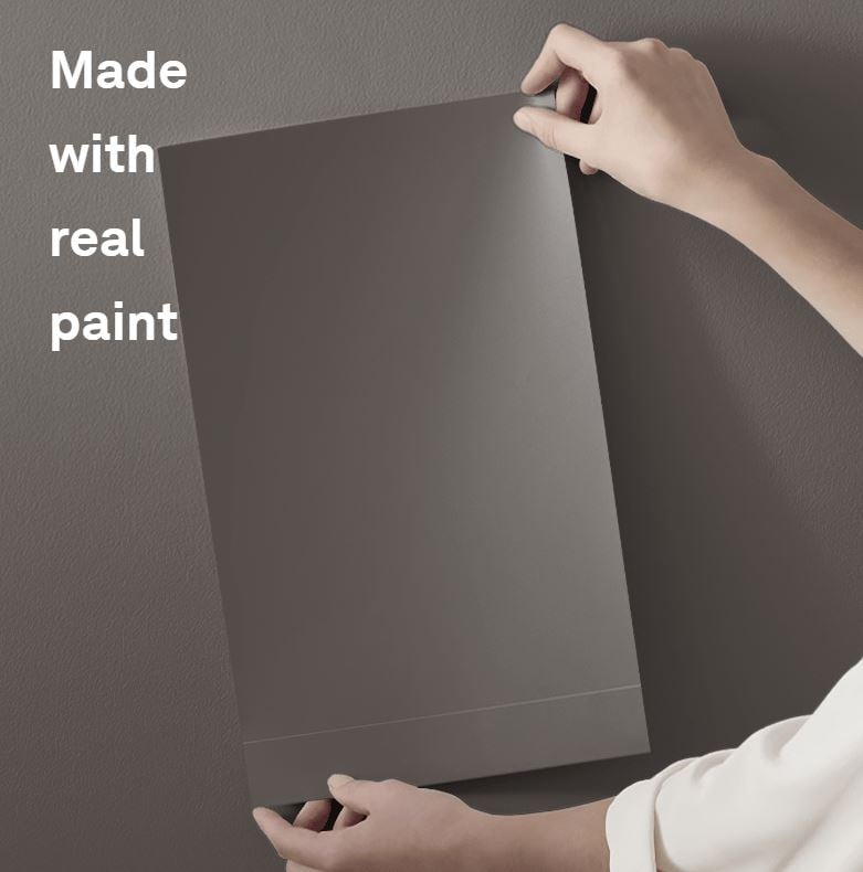 peel and stick paint sample of Benjamin Moore's Silhouette