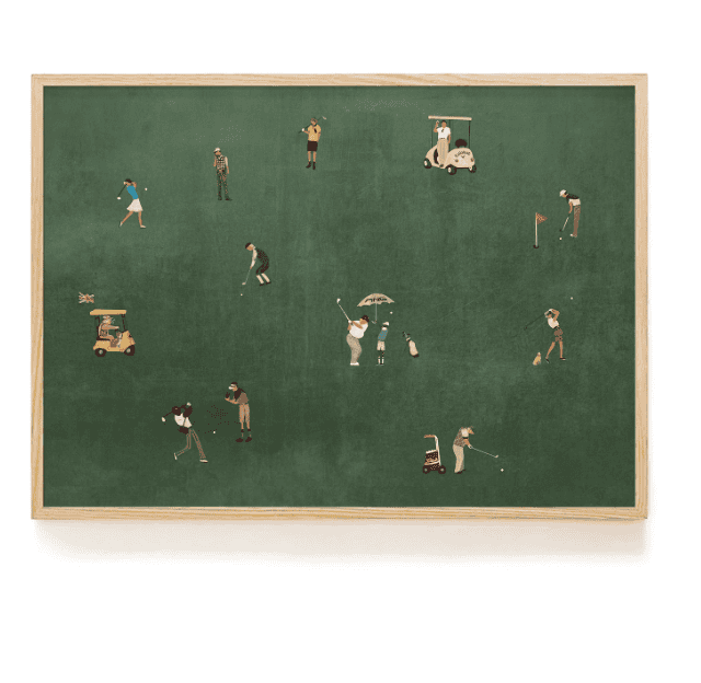 Wolf of Golf Street Art Print | Humorous Golf Poster