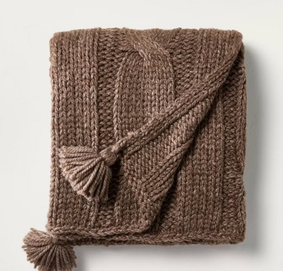 Chunky Cable Knit Throw Blanket - Hearth & Hand™
