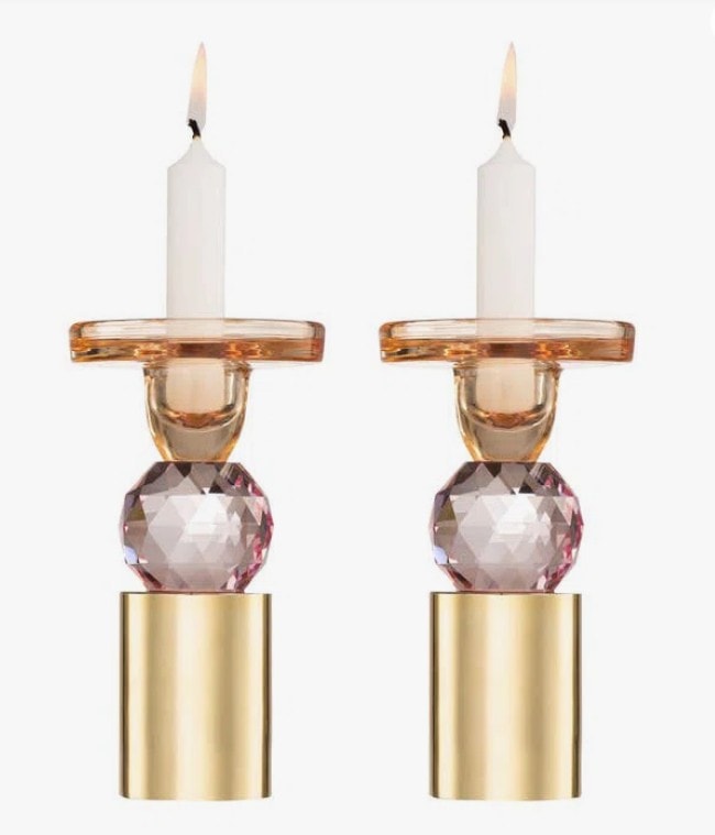 Crystal Tabletop Candlestick